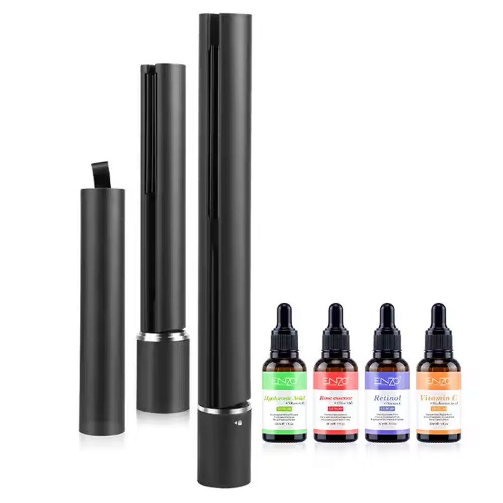 ENZO EN-3310 portable, USB-rechargeable cordless hair straightener - - Fun Touch Shop