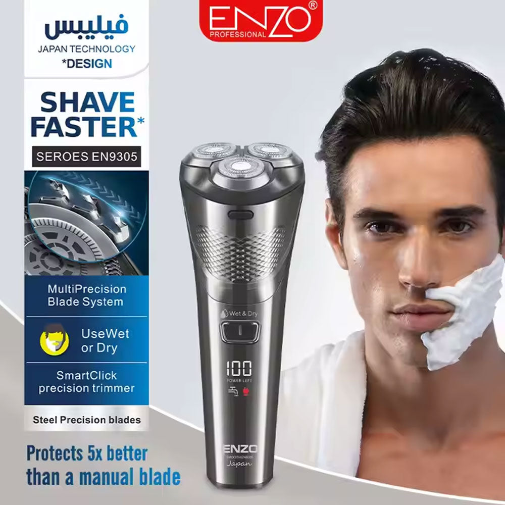 Enzo EN-9305 rechargeable electric shaver - - Fun Touch Shop