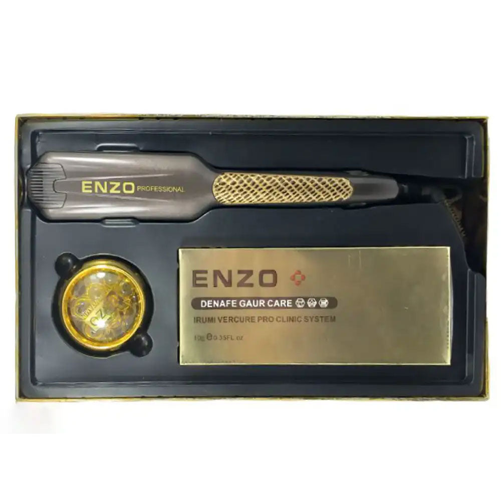 Enzo EN-3855 professional-grade hair straightener with Vitamin E - - Fun Touch Shop