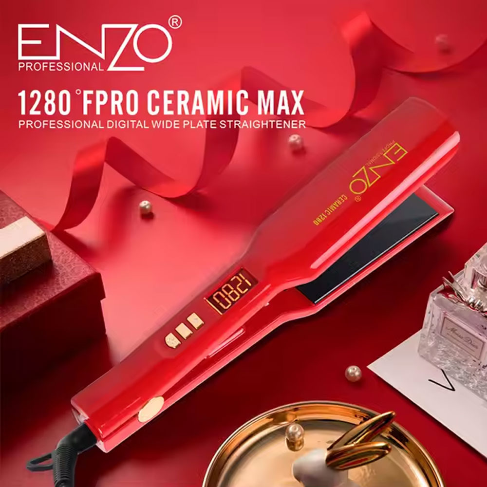 Enzo EN-5191 professional-grade hair straightener - - Fun Touch Shop