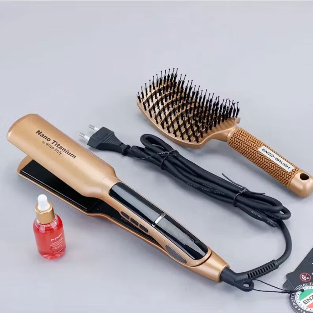 Enzo EN-030AS professional-grade hair straightener - - Fun Touch Shop