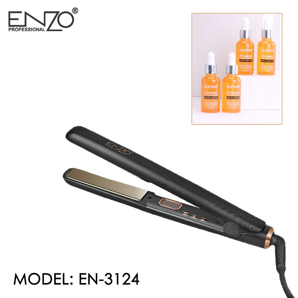 ENZO EN-3124 professional-grade hair straightener - - Fun Touch Shop