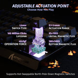 ATTACK SHARK X68 HE Rapid Trigger Mechanical Gaming Keyboard 60% Wired TKL with Adjustable Actuation,Hall Effect Magnetic Switch,8KHz Polling Rate,RGB Backlit,Top Mount for PC Mac Esport Gamer(Black) - - Fun Touch Shop