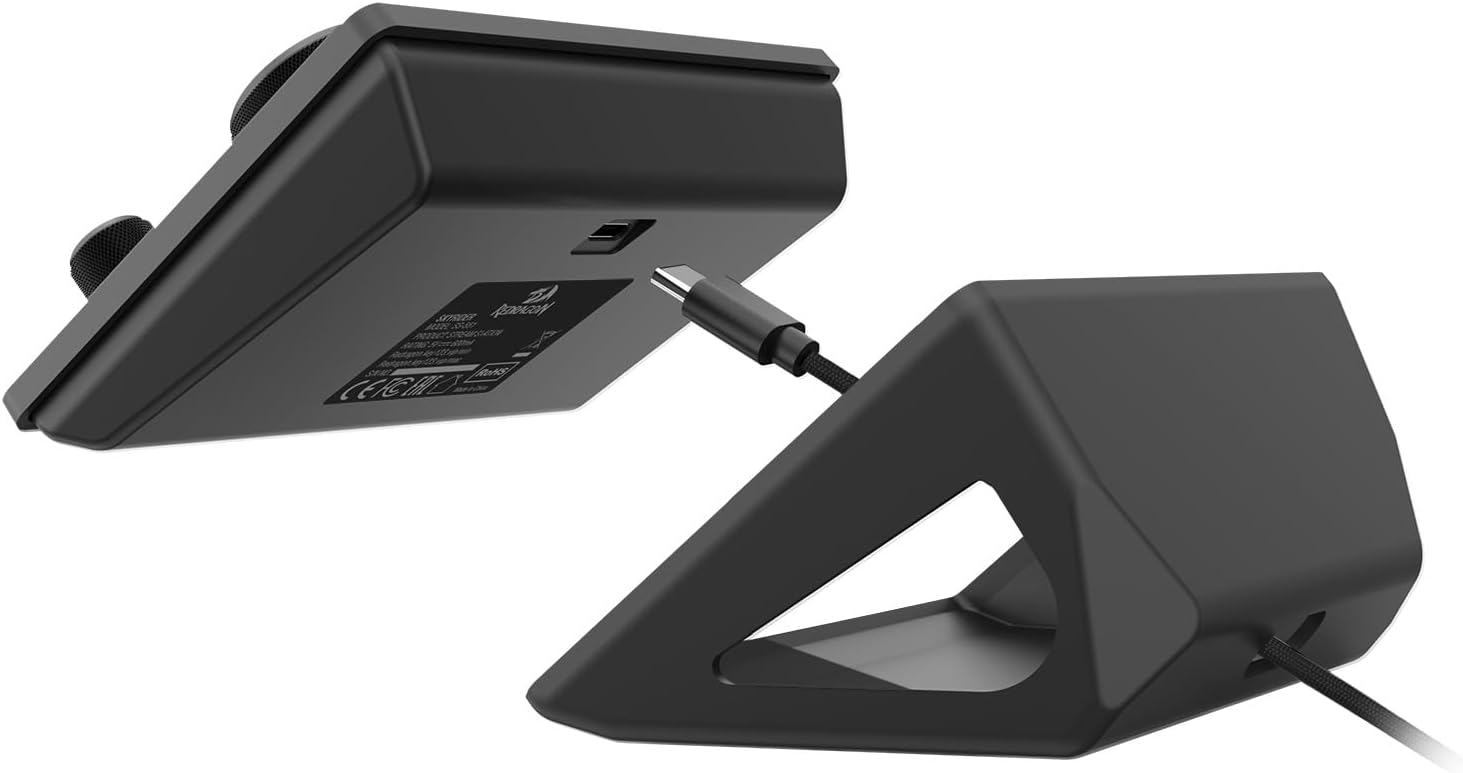 REDRAGON Skyrider SS-551 Smart Streaming Control Panel – Professional Stream Deck with 6 Programmable LCD Buttons and 3 Multi-Function Knobs, Quick and Convenient Control of Software and Apps - - Fun Touch Shop