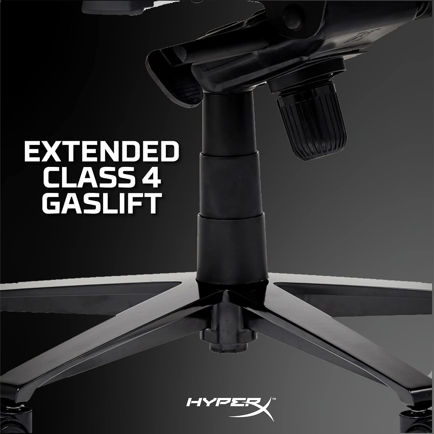 Nordic Game Supply HyperX Blast Gaming Chair - Ergonomic Gaming Chair, Leather Upholstery Video Chair - Red Black PC Racing Tilt Gaslift Foam Armrests Office Secret Hyper X Chair Lab - N=Black - - Fun Touch Shop