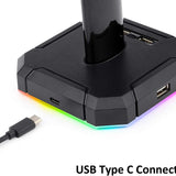 Redragon H858 3-Mode Wireless Gaming Headset, 7.1 Surround Sound + Redragon HA300 Scepter Pro Headset Stand Rgb. - - Fun Touch Shop