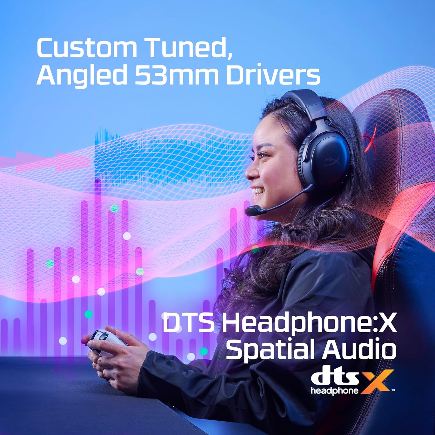 HyperX Cloud III Wireless – Gaming Headset for PC, PS5, PS4, up to 120-hour Battery ,Black - - Fun Touch Shop