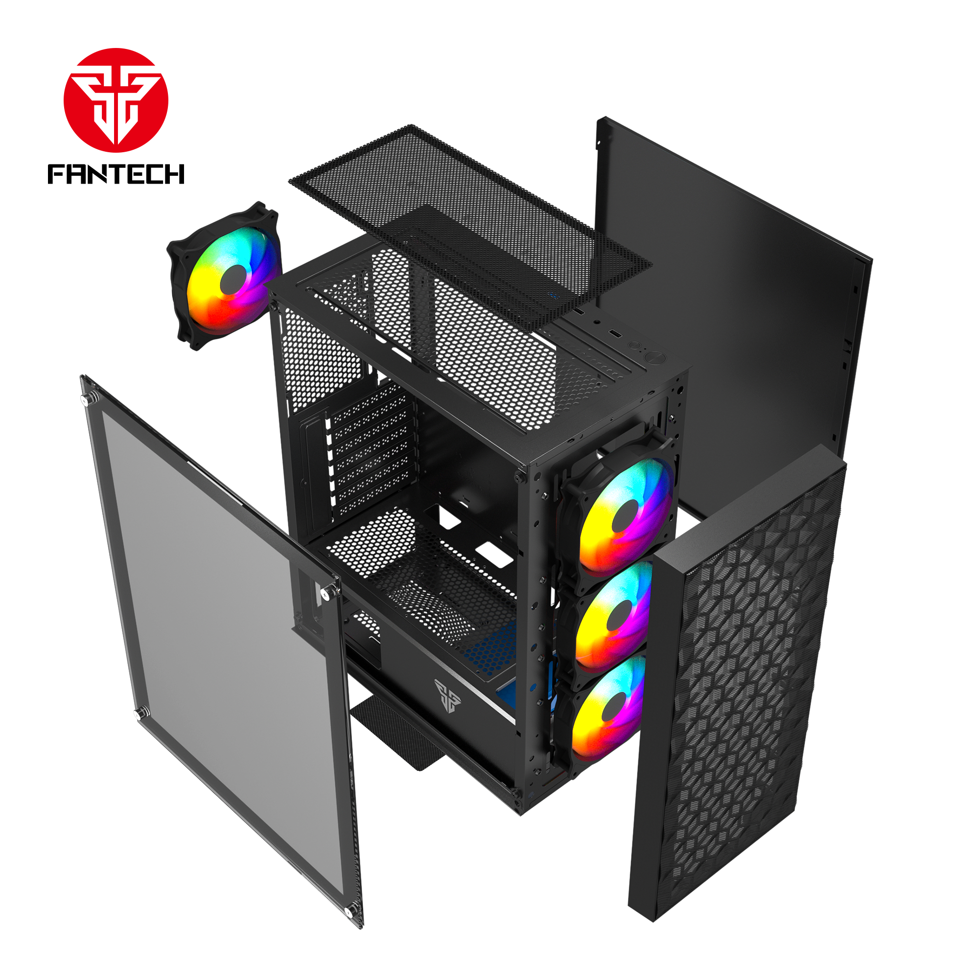 Fantech Aero 2 CG83 Middle Tower Case Tower Case & Monitor 45 JOD