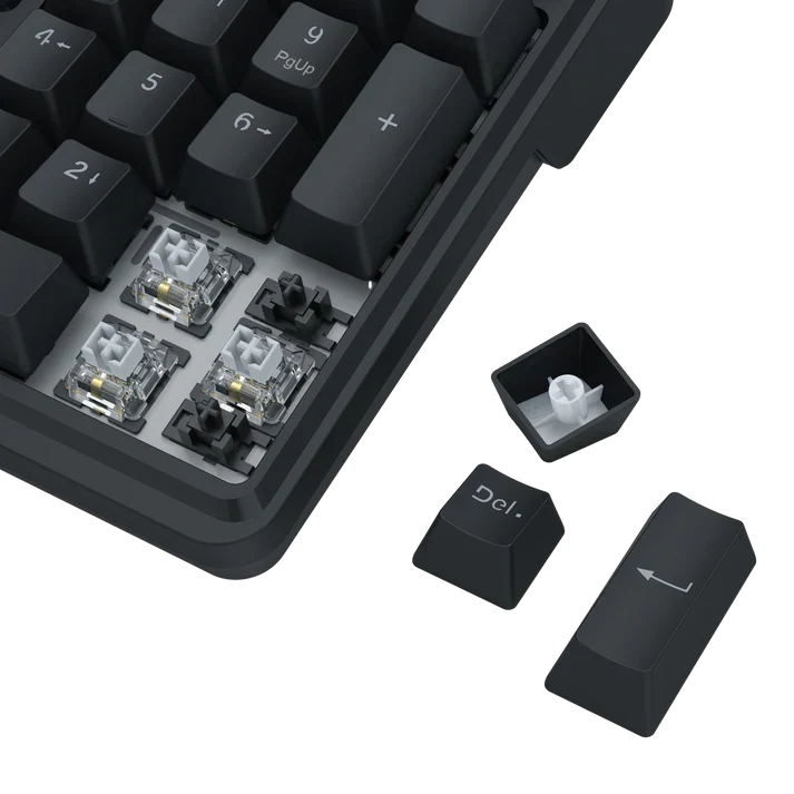 Redragon k762 pro wireless 104-key gasket gaming keyboard screen & knob | easy-control led info display 0-delay