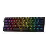 Redragon K617 HE Rapid Trigger Gaming Keyboard, 60% 61 Keys Wired Mechanical Keyboard w/Hyper-Fast Actuation, Dedicated Hall Effect Magnetic Switch, Actuation Point Adjustable, Essential Black - - Fun Touch Shop
