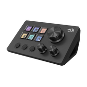 REDRAGON Skyrider SS-551 Smart Streaming Control Panel – Professional Stream Deck with 6 Programmable LCD Buttons and 3 Multi-Function Knobs, Quick and Convenient Control of Software and Apps - - Fun Touch Shop