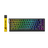 ATTACK SHARK X68 HE Rapid Trigger Mechanical Gaming Keyboard 60% Wired TKL with Adjustable Actuation,Hall Effect Magnetic Switch,8KHz Polling Rate,RGB Backlit,Top Mount for PC Mac Esport Gamer(Black) - - Fun Touch Shop