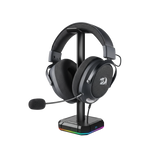 Redragon H858 3-Mode Wireless Gaming Headset, 7.1 Surround Sound + Redragon HA300 Scepter Pro Headset Stand Rgb. - - Fun Touch Shop