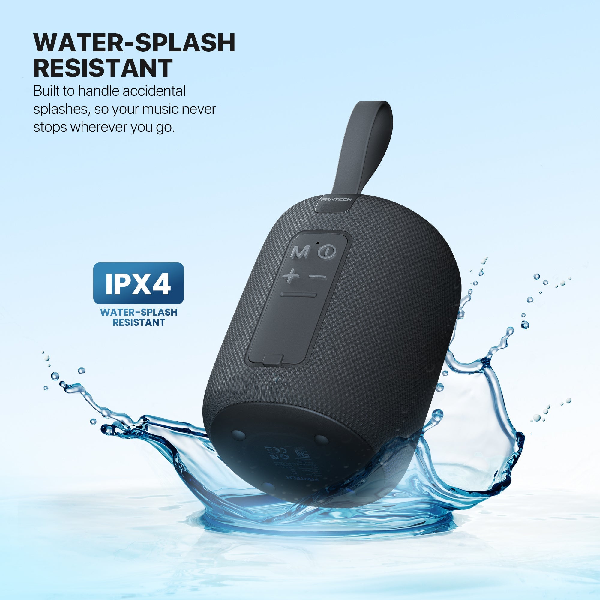 FANTECH(BS157)-NeraBox 5W RMS PORTABLE SPEAKER - Gray - - Fun Touch Shop