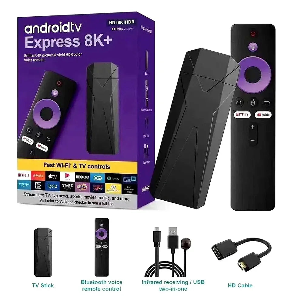 Android tv stick r9 s905y android 13.0 voice bluetooth network player 2g16g
