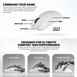 FANTECH TANTOE WG13E Wireless Mouse Three-mode switching and Magnetic Rechargeable Dock PixArt PAW3311 Up to 45 hours Macro Mic - Black - - Fun Touch Shop