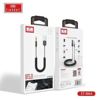 Earldom et-m64 fashionable design aluminum alloy 3.5mm aux bt5.0 car usb