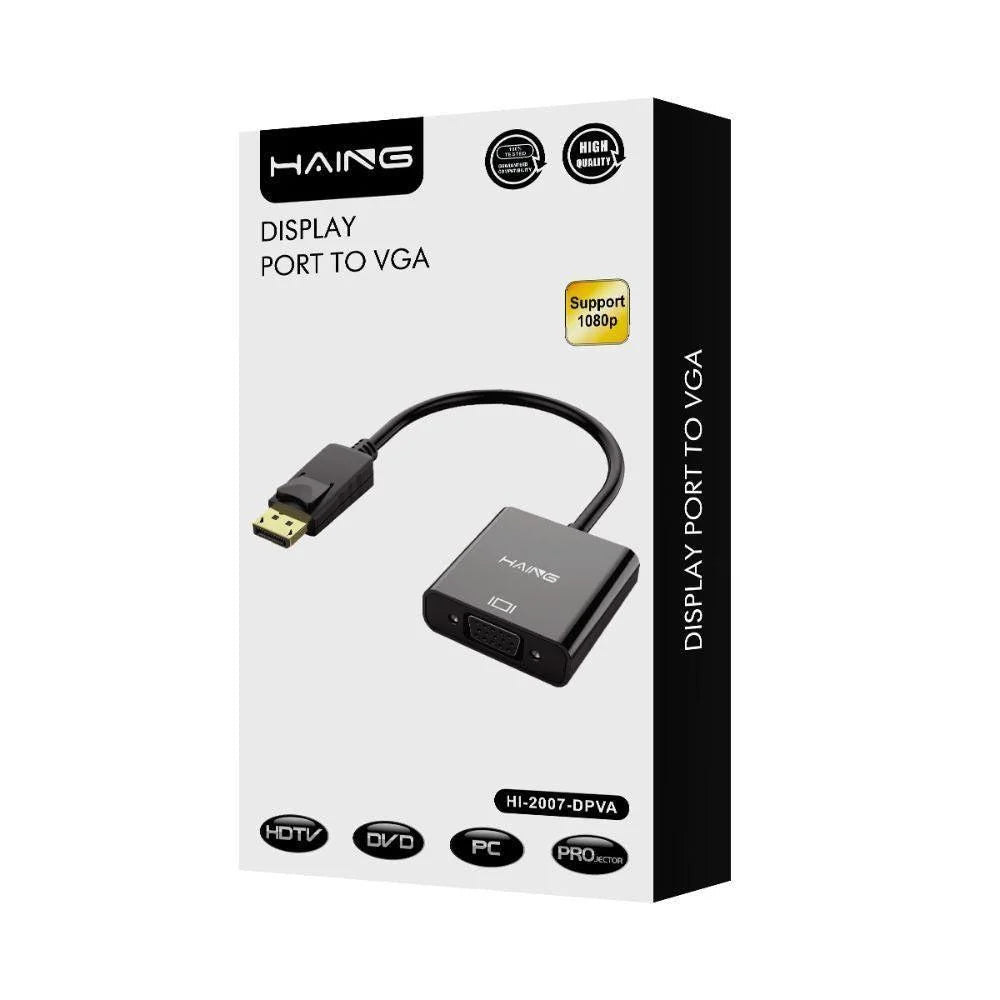 Haing display port to vga high quality