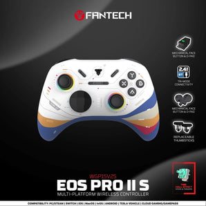 Fantech eos pro ii wgp15 v2 wireless gamepad geminus black gaming pads