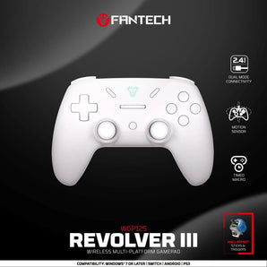 Fantech revolver iii wgp12s - wireless multi-platform gamepad - white gaming