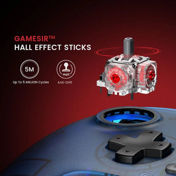 Gamesir t7 wired controller with hall effect joysticks plug and play gaming