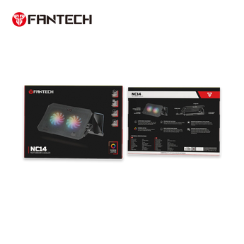 Fantech nc14 notebook cooler laptop cooling pad computer risers & stands