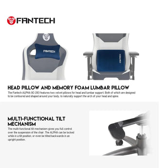 Fantech alpha gc-283 gaming chair | white