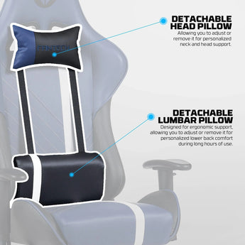 Fantech gc194 gaming chair blue gaming chairs