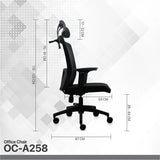 Fantech oc-a258 office chair – black