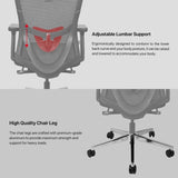 Fantech oca259 pro office chair (black) office chairs