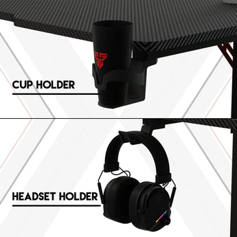 Fantech tigris gd214 gaming desk rgb illumination premium and sleek large