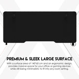 Fantech tigris gd214 gaming desk rgb illumination premium and sleek large