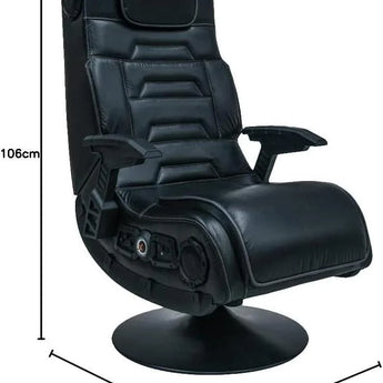 X rocker pro 4.1 pedestal gaming chair with 4.1 wireless audio system gaming