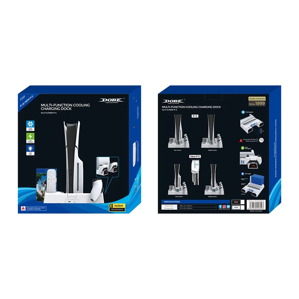 DOBE For PS5 slim host multifunctional heat dissipation base For P5 game