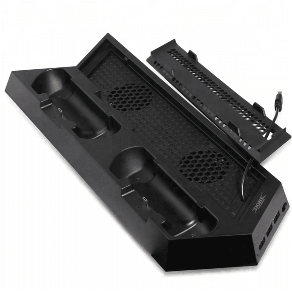 DOBE TP4 - 023B For PS4 Slim Console Vertical Stand with Cooling Fan Console 15