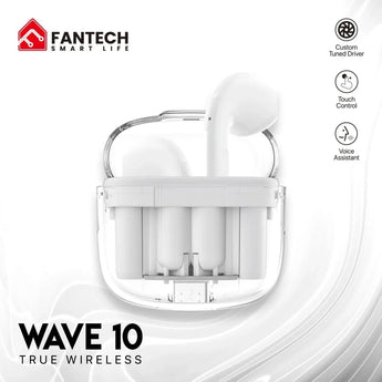 Fantech tws bluetooth wireless wave 10 tw10 built-in microphone