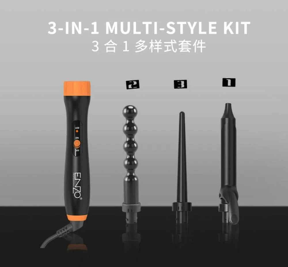 Enzo 4 in1 360 degree rotating ceramic ionic hair curler