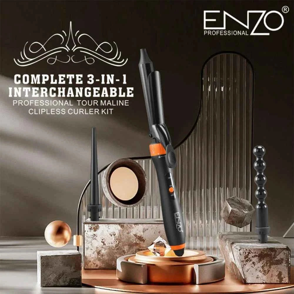Enzo 4 in1 360 degree rotating ceramic ionic hair curler
