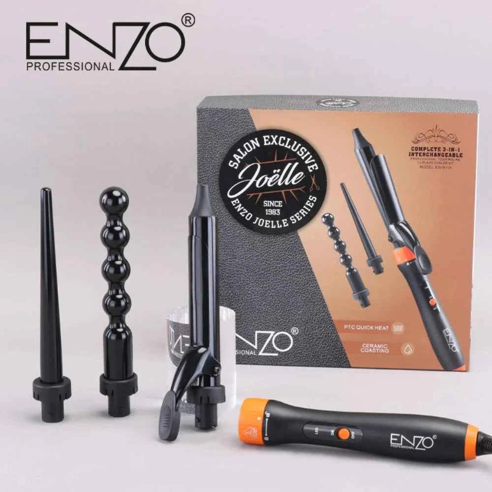 Enzo 4 in1 360 degree rotating ceramic ionic hair curler