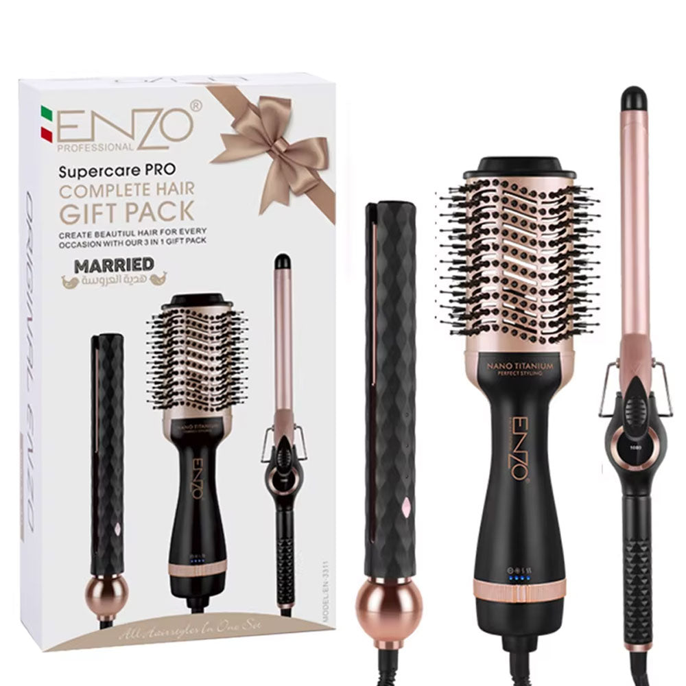 Enzo en-3311 versatile 3-in-1 hair styling kit