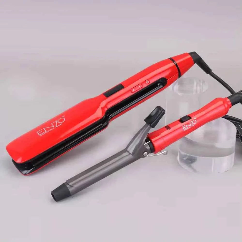 Enzo en-3888w flat iron 2 in 1 hair straightener and curler