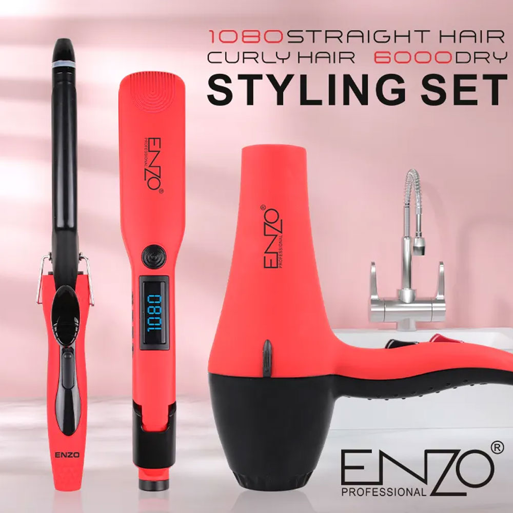 Enzo en-6310 versatile 5-in-1 professional hair styling kit