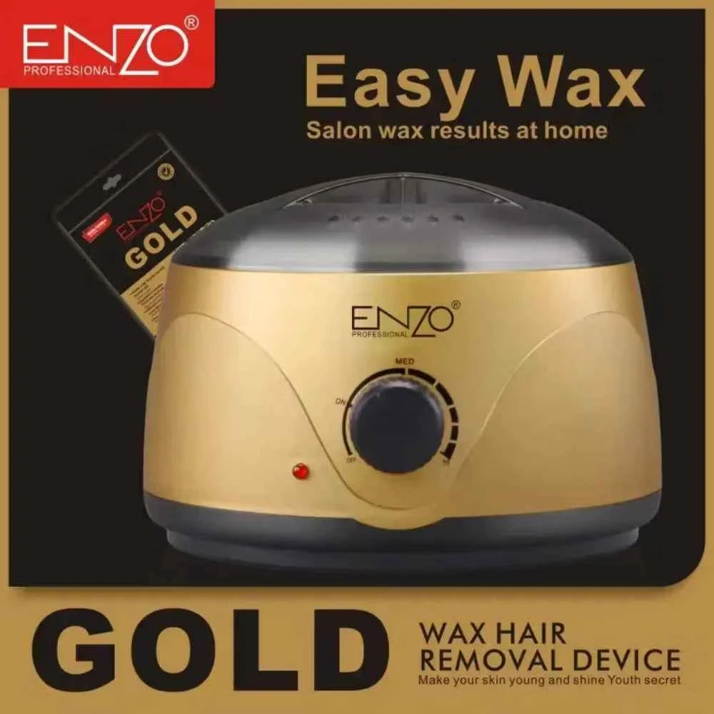 Enzo gold & black wax hair removal device