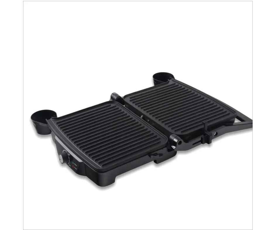 Enzo italy 180 degree opening 2000w contact steak & waffle grill