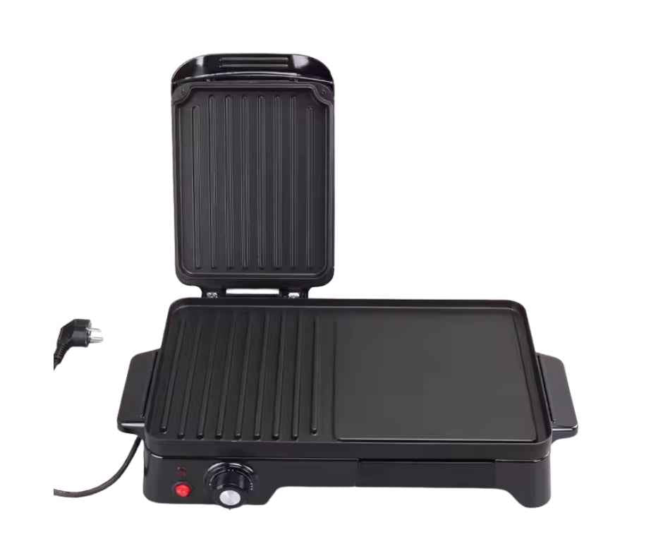 Enzo italy 2 in 1 electric grill table non-stick coating for smokeless cook