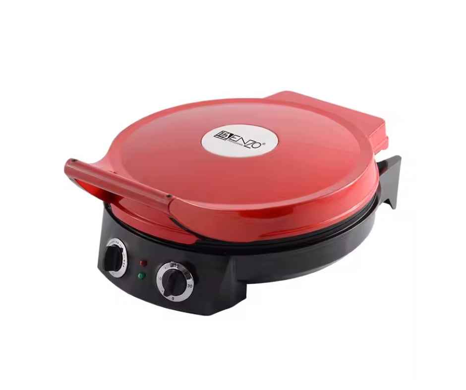 Enzo italy electric pizza maker multi-purpose non-stick baking tray