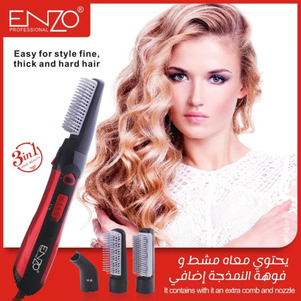 Enzo italy en-503a hot air comb beauty salon professional 3 in 1 straightener