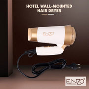 Enzo italy en-607 1800w travel nozzle bathroom lightweight mini blow hair dryer