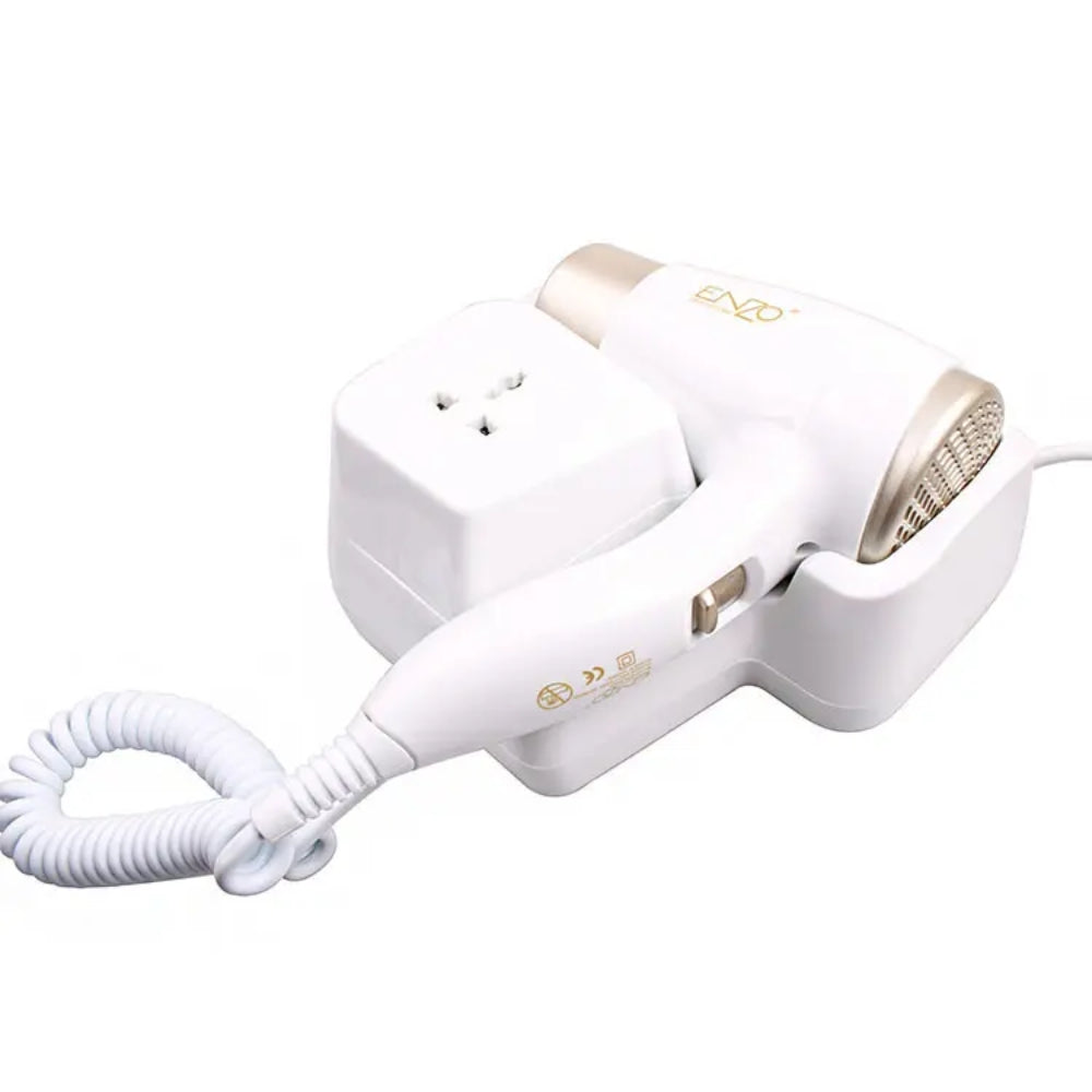 Enzo italy en-6622 hotel wall mounted hair dryer