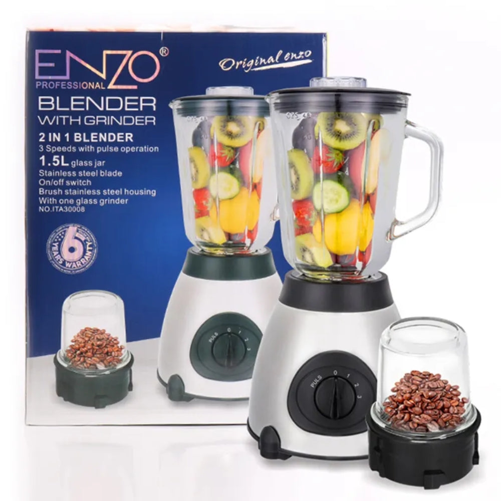 Enzo italy ita30008 heavy duty electric blender kitchen food processor